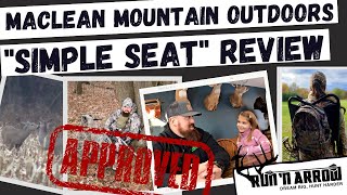 MacLean Mountain Outdoors "Simple Seat" REVIEW - (The Best Mobile Hunting Seat Ever??)