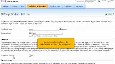 Plesk 10 tutorial: Websites & Domains