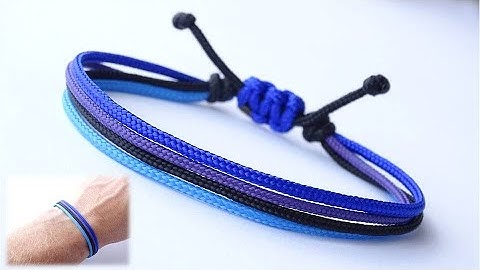 Super Simple Friendship Bracelet - How to Make Paracord Macrame Bracelet - Tutorial by CBYS