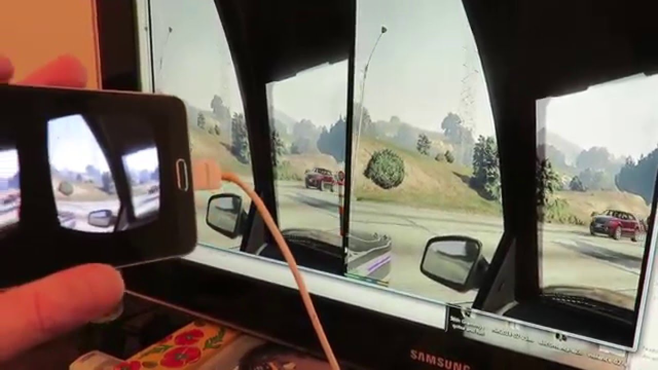 GTA5 Trinus VR + TriDef Ignition + grandtheftvr on Galaxy Note 3 for ...