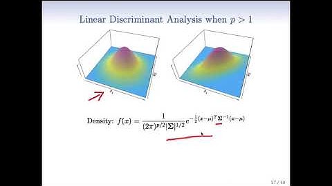 4 7 Gaussian Discriminant Analysis   Many Variables