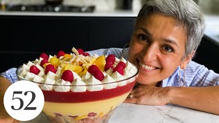 Chetna's Mango-Raspberry Trifle with Toasted Coconut | At Home With Us