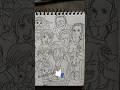 Straw hat crew Drawing🤩 🎯 10k Views 🙏 #shorts #drawing #strawhatcrew #strawhatpirates #animedrawing