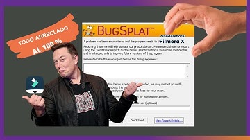 Como REPARAR el BUGSPLAT de FILMORA X| DIRECTO DE TECH SUPPORT DE FILMORA 100% REAL ✌✌2021