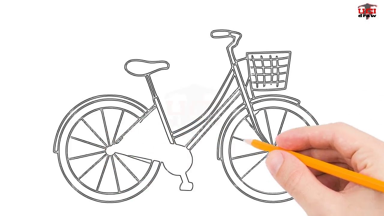 How To Draw Easy Bicycle Drawing Ideas A Simple Bicycle Sketch For Beginners