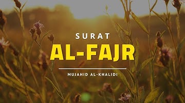 Surah Al Fajr سورة الفجر - Mujahid al-Khalidi