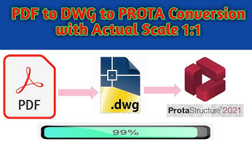 How to Convert PDF to DWG to PROTA with Actual Scale 1:1