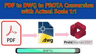 How to Convert PDF to DWG to PROTA with Actual Scale 1:1 screenshot 2