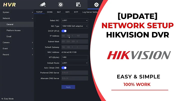 [NEW UPDATE] Hikvision Online Setup | Hikvision DVR Network Setup