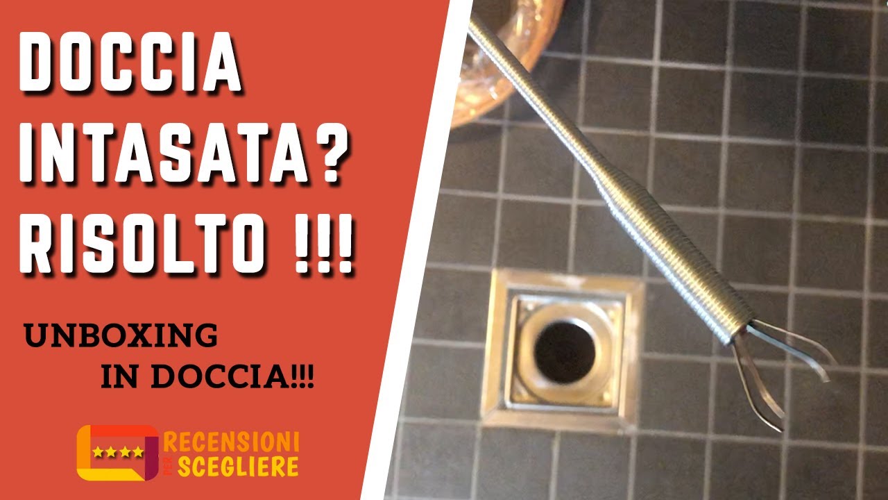 SCARICO DELLA DOCCIA INTASATO ? SOLUZIONE fai da te UNBOXING IN