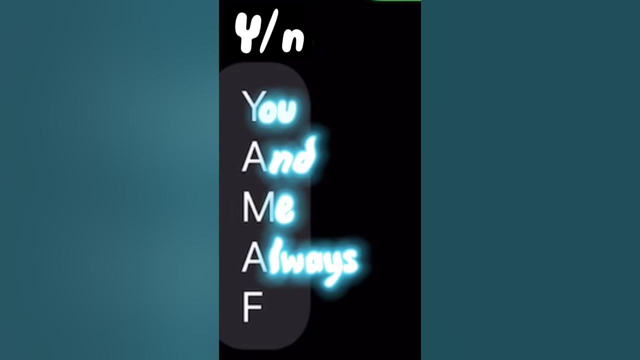 What does Y A M A F mean? shorts YouTube