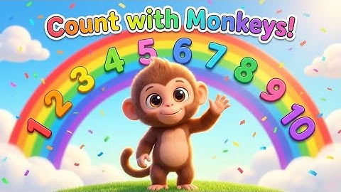 10 Little Monkeys Counting Song 🐵✨ | Learn Numbers 1 to 10 | Zoju AI Kids | Fun Baby Learning Video