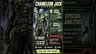 CHAMELEON JACK new super heroes 2026 INFOGRAPH short