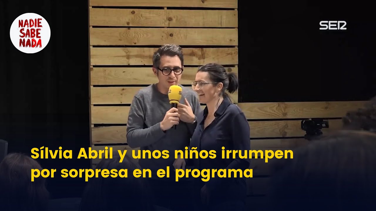 Sílvia Abril y unos niños irrumpen por sorpresa en el programa