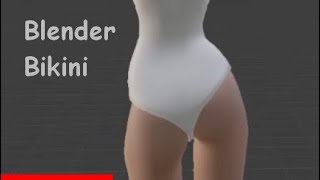 Blender How to make a Swim Suit and clothes that animate correctly