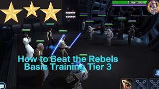 How to beat Rebels Basic Training Event (Tier 3) Hard. Swgoh screenshot 4