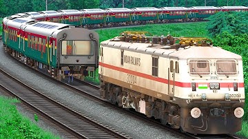 WAP7 SHUNT DECCAN QUEEN VISTADOME TRAIN | BUMPY RAILROAD | Train Simulator | Railwork | NTG GAMING