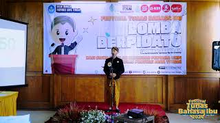 Juara 1 Putra Pidato SMP FTBI 2024