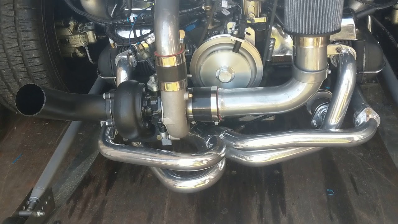 VW 2180cc 350hp Fuel Injected Turbo Engine Second Run - YouTube