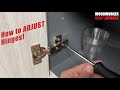 How to ADJUST Cabinet Hinges