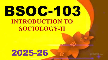 IGNOU BSOC-103 Solved Assignment English Medium 2025-26 For July 2025 and January 2026 Session