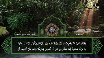 سورة النساء 19 - 87 | تراويح 1425هـ | الشيخ سعود الشريم | An-Nissa' - Shuraim