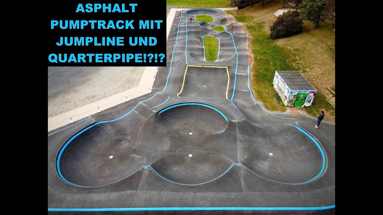 RIESEN ASPHALT PUMPTRACK IN VELLMAR KASSEL MIT ASPHALT QUARTERPIPE riesen-asphalt-pumptrack-in-vellmar-kassel-mit-asphalt-quarterpipe