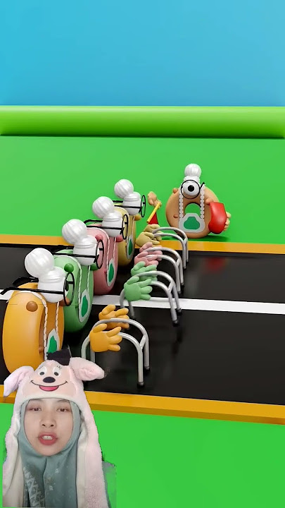 LOMBA JALAN PARA NENEK ⁉️ LAMA KALI YA 😱 #animation #greenscreen
