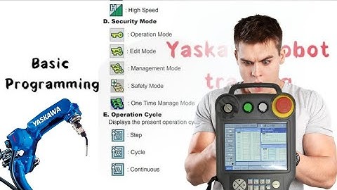 Part-5   Yaskawa Basics 101 tutorial - learn the basic, How to jog the robot and Create the program