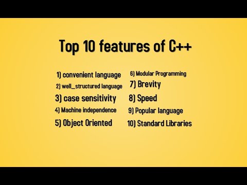 lec#5 Main feature of C/C++ ||  Top 10 C/C++ programming feature ||  C/C++ programming in Hindi/urdu