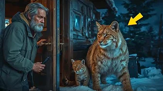This Bobcat Mother Brought Her Kit To A Trapper — Later, Silent Thank-You Will Melt Your Heart