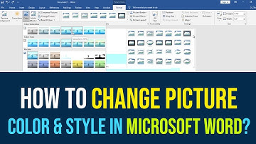 How To Change Picture Style and Colors Using Microsoft Word