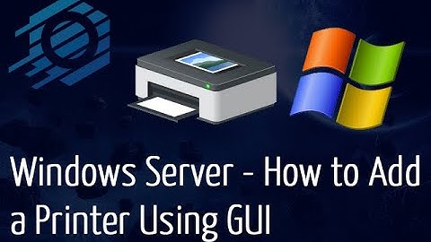 Windows 2012 & 2016 - How to Add a Printer using GUI