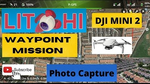Dji Mini 2 Litchi App Waypoint Mission Photo Capture Test