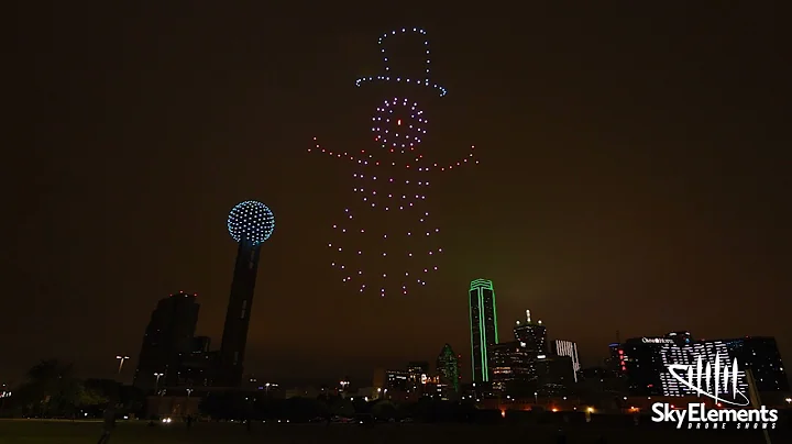Christmas Drone Light Show | Dallas Texas | 160 Dr...