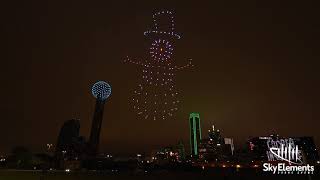 Christmas Drone Light Show | Dallas Texas | 160 Drones