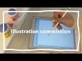 【イラストメイキング】依頼を受けて有償イラストを描く日/Procreate/commission/お仕事絵