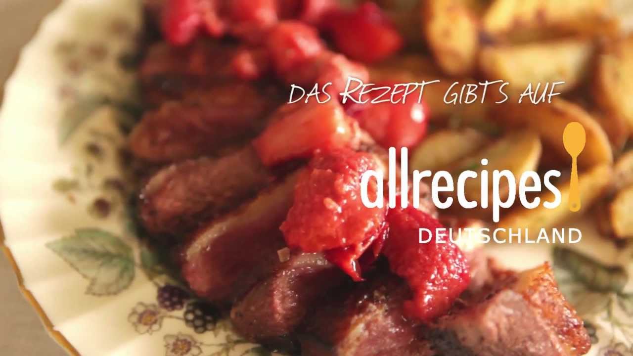 Rezept: Gebratene Entenbrust mit Fruchtsoße - Allrecipes Deutschland ...