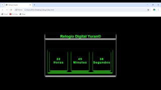 Criando  um Relogio Digital com html css e javascript