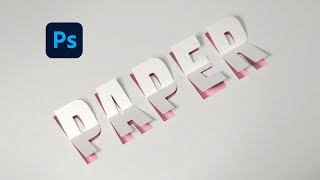 3D Paper Cut Text Effect in Photoshop - Photoshop Tutorials