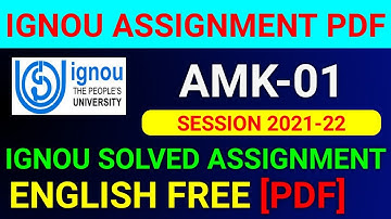 AMK-1 Solved Assignment 2022,  AMK 1 Solved Assignment 2021-22 in English,  AMK 1 Assignment
