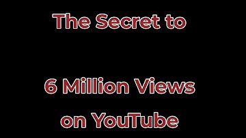 How to get 6 million views on YouTube [satire]