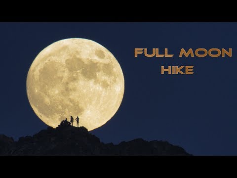Full Moon Family Hike Silhouettes