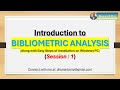 Introduction to Bibliometric Analysis