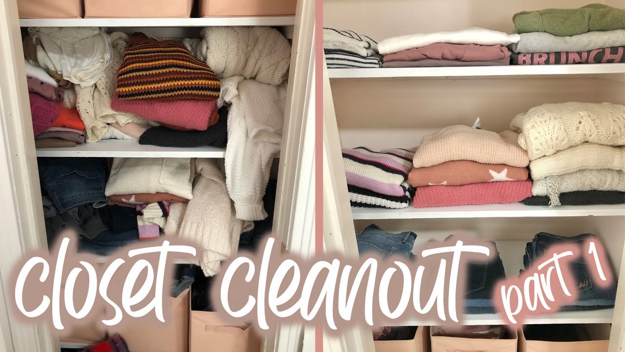 CLOSET CLEANOUT Part 1 | Sarah Brithinee - YouTube