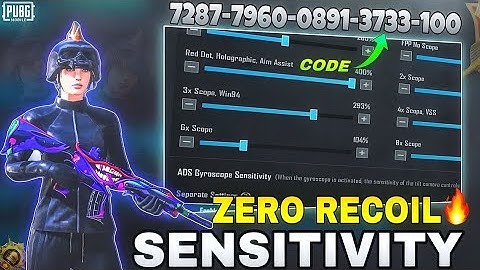 BGMI 3.5 Update Zero Recoil Sensitivity | Best Sensitivity Settings | iPad 10 Generation | BGMI🔱