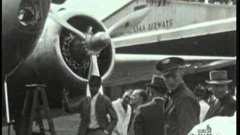 Howard Hughes Landing and Taking Off from Weeks Field, Fairbanks