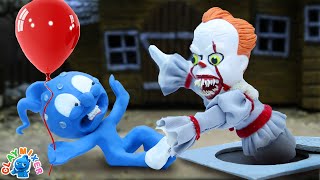 Tiny Ain't Scared of CLOWN - False Action Stop Motion Animation Cartoons