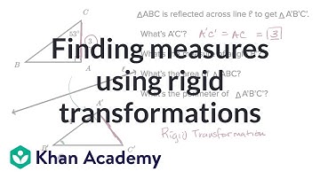Finding measures using rigid transformations