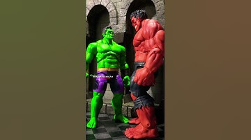FaceOff: Totally Awesome HULK Vs. RED HULK Marvel Legends QUICK LOOK Superhero Action Figure Review